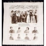 1913 Hugh Lane's Great Gift of Pictures for Ireland A litho-printed linen handkerchief sold by the