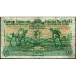 Currency Commission Consolidated Banknote 'Ploughman' National Bank One Pound, 1-7-39 42NA 040025,