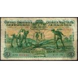 Currency Commission Consolidated Banknote 'Ploughman' National Bank One Pound, 1-7-39. 42NA