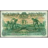 Currency Commission Consolidated Banknote 'Ploughman' One Pound, Bank of Ireland, 6-9-37, 7-7-38 and