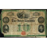 Republic of Ireland, Ten Dollar Bond. Numbered 1500-1001, printed signature of John O'Mahony,