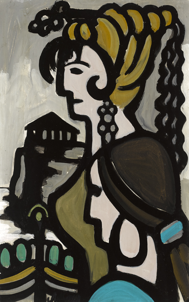 Markey Robinson (1918-1999) ANCIENT GREEK WOMEN gouache signed lower left 19.50 by 12.50in. (49.5 by