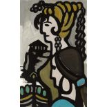Markey Robinson (1918-1999) ANCIENT GREEK WOMEN gouache signed lower left 19.50 by 12.50in. (49.5 by