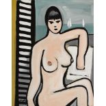 Markey Robinson (1918-1999) NUDE gouache signed lower left 15.25 by 11.25in. (38.7 by 28.6cm)