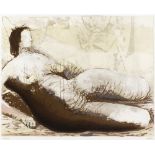 Henry Moore OM CH FBA (British, 1898-1986) RECLINING NUDE etching; (no. 42 from an edition of 50)