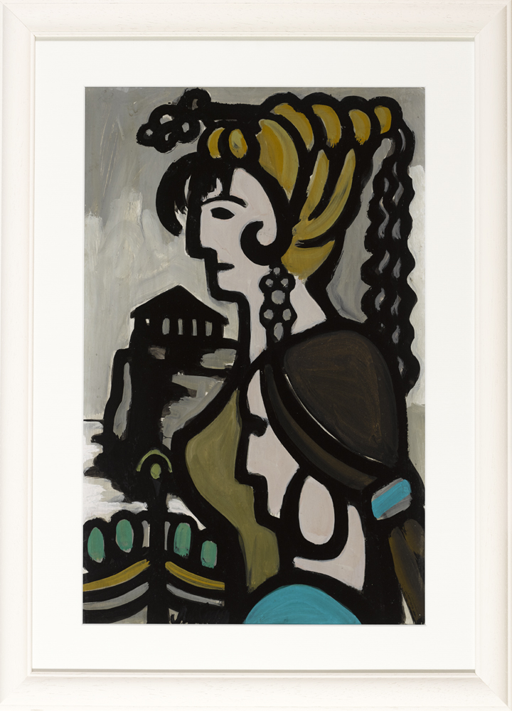 Markey Robinson (1918-1999) ANCIENT GREEK WOMEN gouache signed lower left 19.50 by 12.50in. (49.5 by - Image 2 of 3