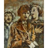 William Conor OBE RHA RUA ROI (1881-1968) THREE SINGERS oil on canvas Collection of George and Maura