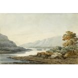 Francis Danby (1793-1861) LOCH KATRINE FROM ELLEN'S ISLE, STIRLING, SCOTLAND watercolour signed
