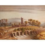 Attributed to John E. Bosanquet (fl.1854-1869) DRIPSEY BRIDGE, COACHFORD, COUNTY CORK watercolour