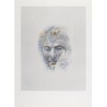 Louis le Brocquy HRHA (1916-2012) IMAGE OF SEAMUS HEANEY, 2009 intaglio print on Japanese Kozu