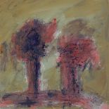 Basil Blackshaw HRHA RUA (1932-2016) TWO TREES oil on board signed lower left Acquired directly from