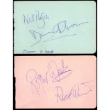 Pink Floyd, 1969, autograph signatures of all four band members. The autograph signatures of Roger