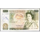 GB small collection of notes. Includes Fifty Pounds, Twenty Pounds (2) and Ten Pounds, all signed