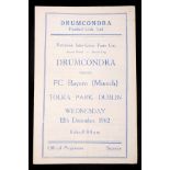 Football, 1957-1980 Irish clubs in European Cup, programmes. Shamrock Rovers v. Manchester United,