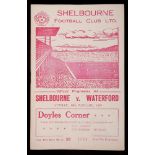 Football 1942-1959 Shelbourne FC programmes. 35 programmes for Shelbourne Football Club home