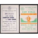 Football 1940-1977 Cup-Final programmes. A collection of 48 programmes for FAI Cup-finals, including