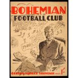 1940 Bohemian Football Club Golden Jubilee Souvenir brochure. McEvoy, Dublin 1940, 4to, pp40,