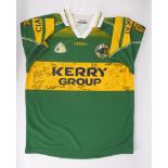 GAA Football, Kerry squad signed Replica shirt mid 2000s Kerry replica shirt clearly signed to the