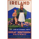 Travel poster, Great Southern Railways. The Land of Eternal Youth, a poster designed by R. Breslin