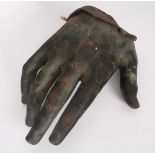 Early 19th century bronze hand. A bronze hand, probably from a large statue. The hand of a scale