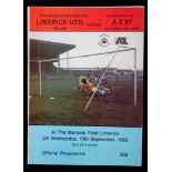 Football, 1981-1995 Irish clubs in European Cup, programmes. A collection of 43 programmes for Irish