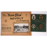 Sinn Féin Revolt Illustrated and replica Clare and Limerick Volunteers' badges The Sinn Féin