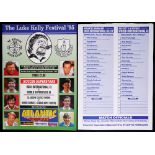 Football 1950-2010 programme collection. A miscellaneous collection of Senior International, Club