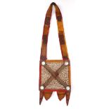 Tribal Art, North African, Fulanti / Tuareg apron / breastplate. A ceremonial red and yellow