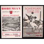 Football, 1950-1969 Bohemian AFC, programmes. Forty programmes for Bohemians matches at Dalymount