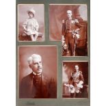 Edwardian Lafayette of Belfast album of photographs of royalty and nobility. An imperial folio album