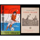 Football 1949-2007 Irish International away matches, programmes 108 Away programmes from England