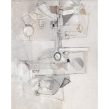 Nevill Johnson (1911-1999) ABSTRACT E, 1972 mixed media on board signed and dated upper left; signed