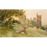 Helen O'Hara (1846-1920) LISMORE CASTLE, 1911 watercolour signed with monogram and dated lower