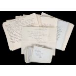 Jack Butler Yeats RHA (1871-1957) JACK B. YEATS CORRESPONDENCE 1949-1957 signed autograph letters on