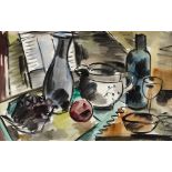 Norah McGuinness HRHA (1901-1980) STILL LIFE watercolour signed lower right; inscribed on Dawson