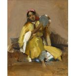 Sir John Lavery RA RSA RHA (1856-1941) STUDY FOR A MOORISH DANCE, 1892 oil on canvas signed, dated