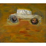 Basil Blackshaw HRHA RUA (1932-2016) WHITE CAR oil on board signed lower left Acquired directly from
