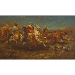 Aloysius C. O'Kelly (1853-1936) THE DESERT CHARGE oil on canvas Family of the artist; Whyte's, 24