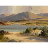 George K. Gillespie RUA (1924-1995) NEAR RENVYLE, CONNEMARA oil on canvas signed lower left;