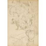 William John Leech RHA ROI (1881-1968) STUDY FOR "BLACK SLIPPERS", c.1930 pencil signed lower right;