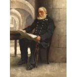 Richard Thomas Moynan RHA (1856-1906) PORTRAIT OF AN ARMY PENSIONER AT THE ROYAL HOSPITAL,