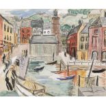 Mainie Jellett (1897-1944) YOUGHAL, COUNTY CORK gouache inscribed on Dawson Gallery label on reverse