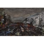 Jack Butler Yeats RHA (1871-1957) THE DODDER IN FLOOD, BALLSBRIDGE, DUBLIN, 1929 oil on panel signed