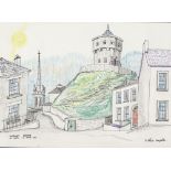 Martin Reynolds MILLMOUNT, DROGHEDA, COUNTY LOUTH, 2001 ink and coloured pencil signed lower