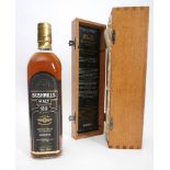 Bushmills Malt 21-year-old Rare Irish whiskey, one bottle. Bushmills Malt, aged 21 years, rare