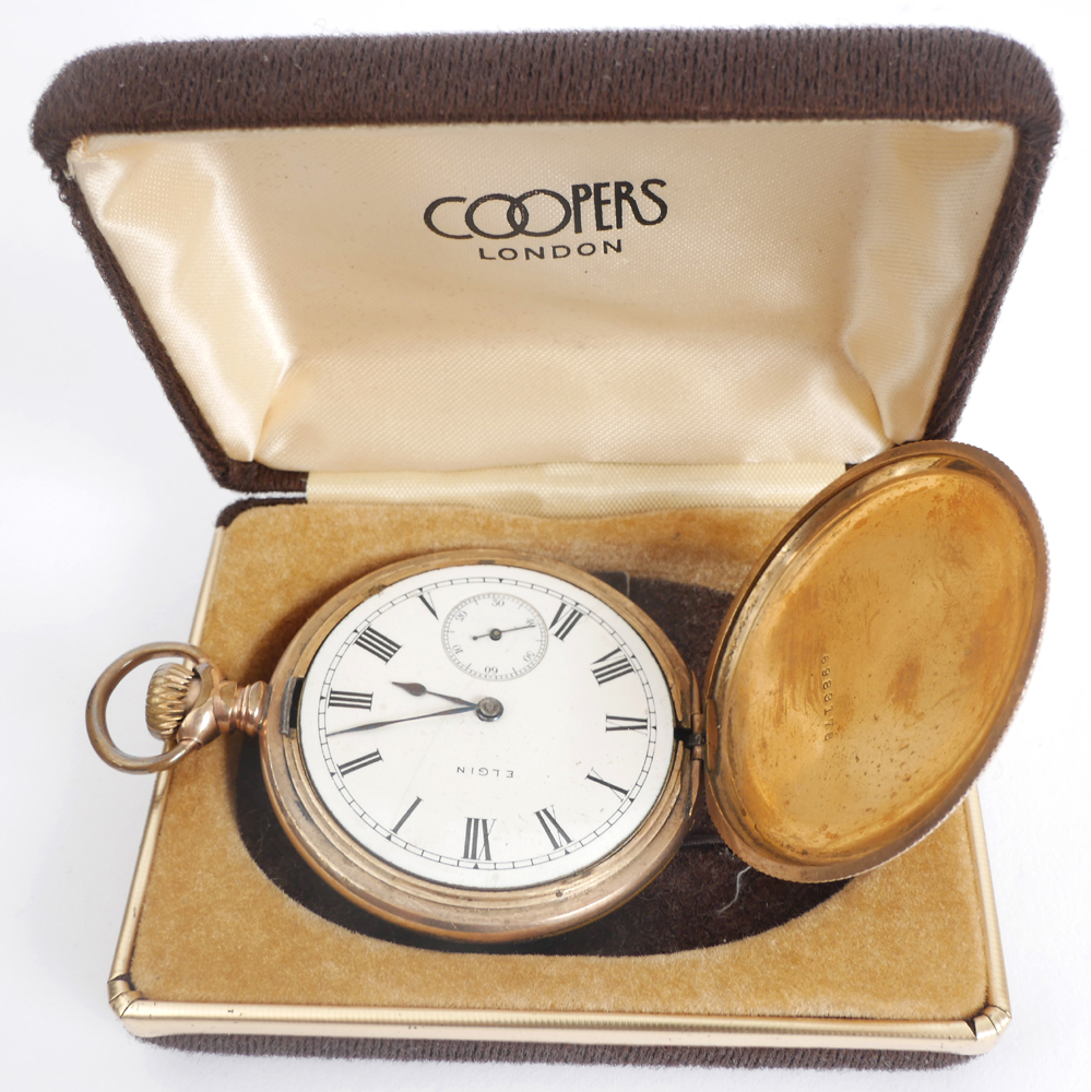 A rolled gold cased Elgin Hunter pocket watch and an Elgin rolled gold cased hunter. - Image 2 of 2