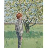 Robert Taylor Carson HRUA (1919-2008) APPLE BLOSSOM, 1986 oil on canvas signed lower right;