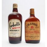 Corbett's Scotch Whisky and Crabbie Old Scotch Whisky. A bottle of Corbett's Scotch Whisky,