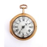 18th century Irish gold pocket watch by Charles Craig. A George III Irish, 18ct gold, pair cased