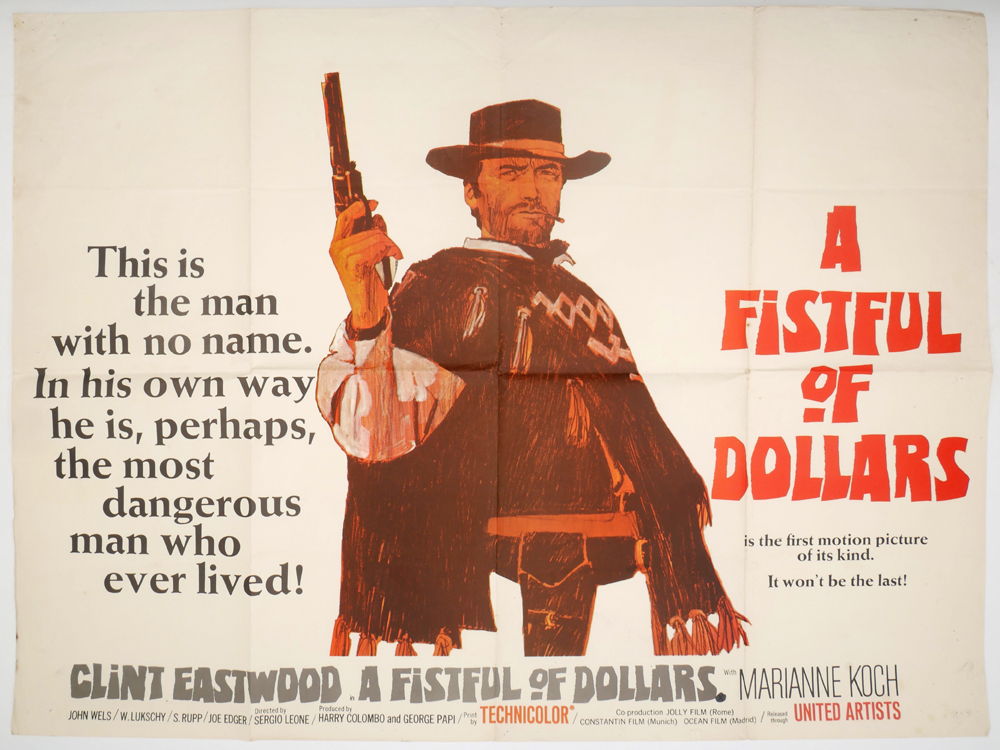 A Fistful of Dollars 1964, United Artists, starring Clint Eastwood, Gian Maria Volontè, Marianne - Image 2 of 2